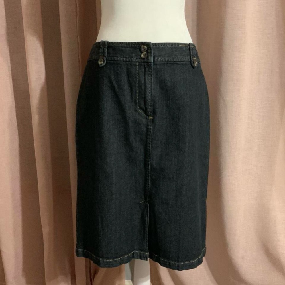 NWT Ann Taylor Denim Midi Skirt Size 8